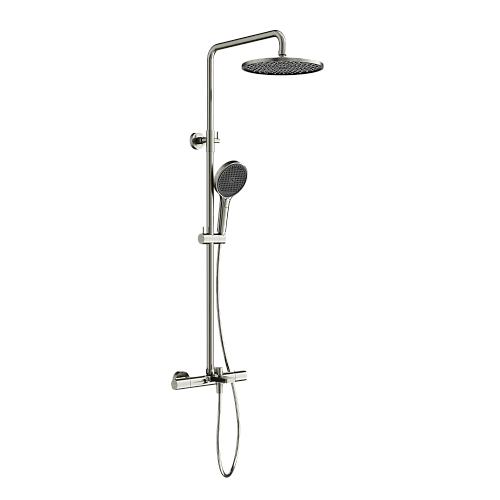 Душевая система SANCOS Etna SC9008BN с термостатом и изливом брашированный никель Душевая система SANCOS Etna SC9008BN с термостатом и изливом брашированный никель
