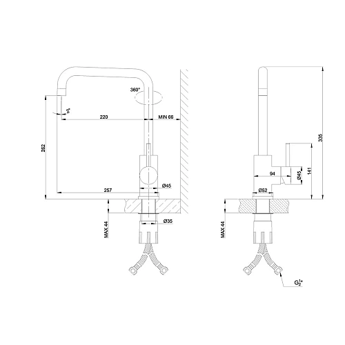 Смеситель для кухни Lemark Expert LM5077S, матовый Смеситель для кухни Lemark Expert LM5077S, матовый