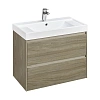 Тумба под раковину Roca Ona 800 темный вяз 2 ящика A857630511