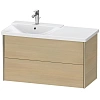 Тумба под раковину Duravit XVIU XV41080B171 подвесная 101 см Средиземноморский дуб