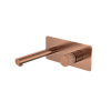 Смеситель для раковины Boheme Stick 125-CB.3 встраиваемый Copper Brushed ручка LINEA