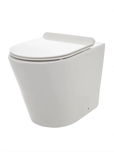 Унитаз приставной AQUAme AQM3001 сиденьем SoftClose, технология смыва Rimless 580x370x430 Унитаз приставной AQUAme AQM3001 сиденьем SoftClose, технология смыва Rimless 580x370x430