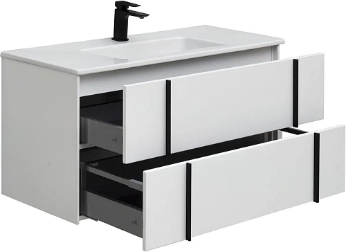 Тумба под раковину Allen Brau Reality 100 1.32007.WM белый матовый Тумба под раковину Allen Brau Reality 100 1.32007.WM белый матовый