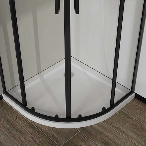 Душевой уголок Vincea City VSQ-5CT900CLB, 900x900, черный матовый, стекло прозрачное Душевой уголок Vincea City VSQ-5CT900CLB, 900x900, черный матовый, стекло прозрачное