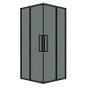 Душевой уголок GROSSMAN Cosmo 300.K33.02.8080.21.10 (80x80x195) квадрат,раздвижн,черн матов.,стекло тонирован Душевой уголок GROSSMAN Cosmo 300.K33.02.8080.21.10 (80x80x195) квадрат,раздвижн,черн матов.,стекло тонирован