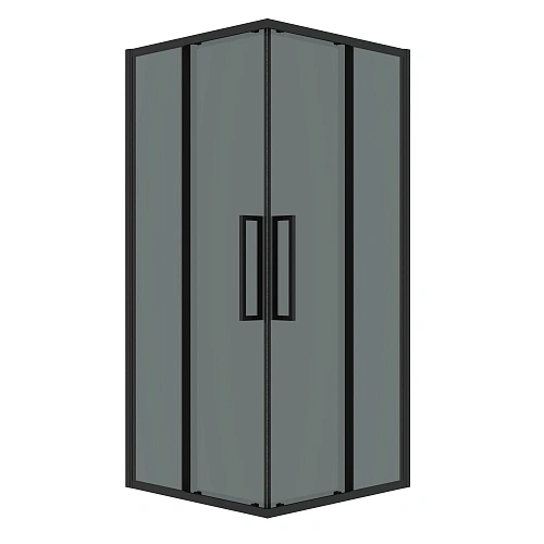 Душевой уголок GROSSMAN Cosmo 300.K33.02.8080.21.10 (80x80x195) квадрат,раздвижн,черн матов.,стекло тонирован Душевой уголок GROSSMAN Cosmo 300.K33.02.8080.21.10 (80x80x195) квадрат,раздвижн,черн матов.,стекло тонирован