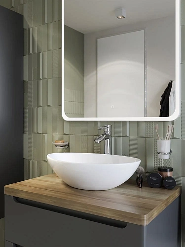 Тумба с раковиной STWORKI Берген 80 серая со светлой столешницей, Moduo 55 Leaf 549474 Тумба с раковиной STWORKI Берген 80 серая со светлой столешницей, Moduo 55 Leaf 549474