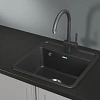 Кухонная мойка Granula 5001, ЧЁРНЫЙ, СтандАРТ кварц 500x500 Кухонная мойка Granula 5001, ЧЁРНЫЙ, СтандАРТ кварц 500x500