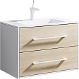 Тумба под раковину AQWELLA Miami 75см MAI0175 подвесная, дуб сонома Тумба под раковину AQWELLA Miami 75см MAI0175 подвесная, дуб сонома