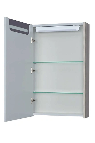 Зеркальный шкаф Aquaton Сильва 50 дуб фьорд 1A215502SIW6L Зеркальный шкаф Aquaton Сильва 50 дуб фьорд 1A215502SIW6L