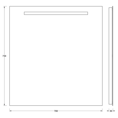 Зеркало EVOFORM Ledline BY 2104 со встроенным LED-светильником 5 W 70х75 см Зеркало EVOFORM Ledline BY 2104 со встроенным LED-светильником 5 W 70х75 см