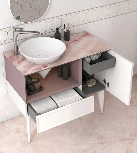 Раковина Kerama Marazzi CONO встаиваемая сверху 44, белая глянцевая CO.wbi.44 Раковина Kerama Marazzi CONO встаиваемая сверху 44, белая глянцевая CO.wbi.44