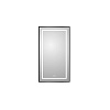 Картинка анонса товара «зеркало belbagno spc-kraft-500-900-led-tch-warm-nero 500x32x900 мм с подсветкой сенсорным выключателем и подогревом»