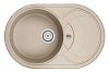 Кухонная мойка Granula 7801, ПЕСОК, кварц_ 775х495