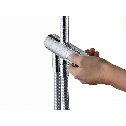 Душевая система Showerpipe 230 1jet Reno Hansgrohe Vernis Shape 26282000, хром Душевая система Showerpipe 230 1jet Reno Hansgrohe Vernis Shape 26282000, хром