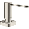Дозатор жидкого мыла Hansgrohe A71 40468800, под сталь