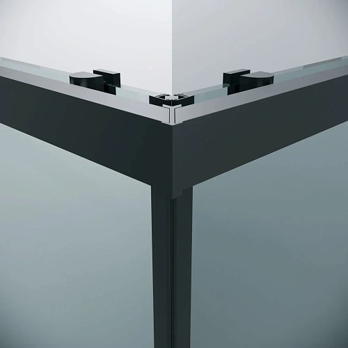 Душевой уголок GROSSMAN Cosmo 300.K33.02.9090.21.00 (90x90x195) квадрат,раздвижн,черн. матов.,стекло прозрачн Душевой уголок GROSSMAN Cosmo 300.K33.02.9090.21.00 (90x90x195) квадрат,раздвижн,черн. матов.,стекло прозрачн