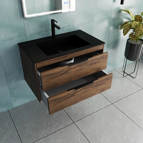 Тумба под раковину Vincea Chiara 2D 800 VMC-2C2800CO подвесная, С.Oak Тумба под раковину Vincea Chiara 2D 800 VMC-2C2800CO подвесная, С.Oak