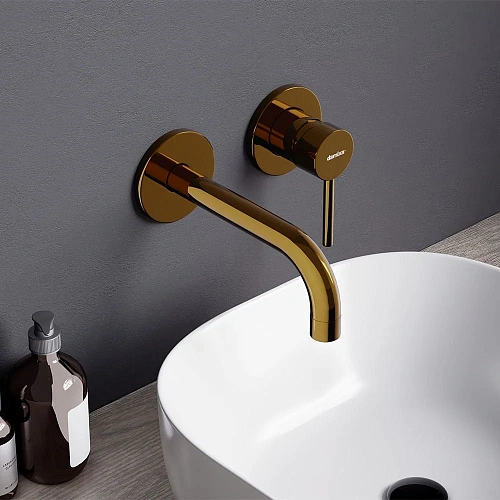 Смеситель для раковины Damixa Scandinavian Pure 360260600 встраиваемый, золото Смеситель для раковины Damixa Scandinavian Pure 360260600 встраиваемый, золото