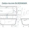 Ванна чугунная Delice Aurora 1700х750 с отверстиями под ручки DLR230606R Ванна чугунная Delice Aurora 1700х750 с отверстиями под ручки DLR230606R