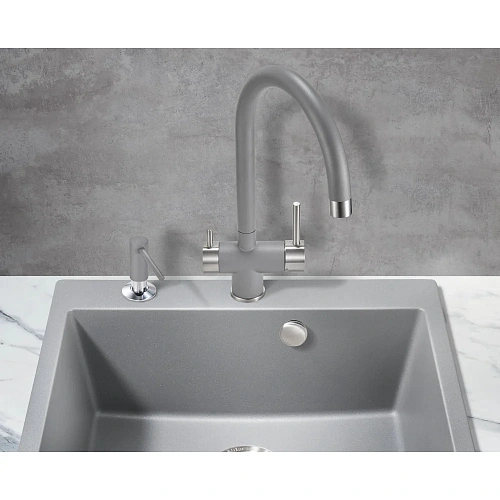 Смеситель для кухни Milacio Ultra ( MCU.554.GR ) серый металлик Смеситель для кухни Milacio Ultra ( MCU.554.GR ) серый металлик