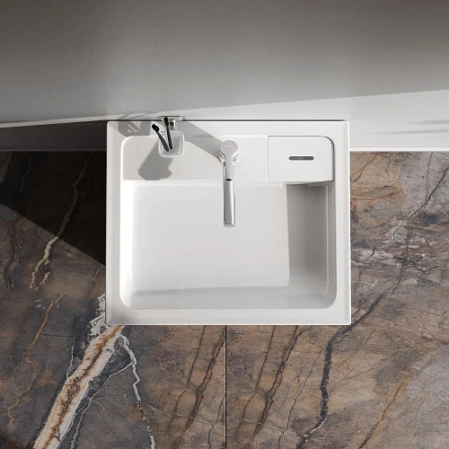 Раковина AM.PM X-Joy M85WCC0601WG050 над стиральной машиной, керамическая, 60x50 см, белый Раковина AM.PM X-Joy M85WCC0601WG050 над стиральной машиной, керамическая, 60x50 см, белый