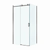 Душевой уголок BelBagno SOFT_CLOSE-2-AH-1-100/90-C-GM 100x90 см, профиль оружейная сталь, стекло прозрачное
