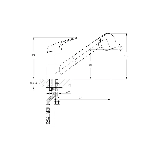 Смеситель для кухни RUSH Corsica (CO4240-25) Смеситель для кухни RUSH Corsica (CO4240-25)