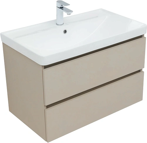 Тумба с раковиной Aquanet Вега 2.0 80 00344754 бежевый Тумба с раковиной Aquanet Вега 2.0 80 00344754 бежевый