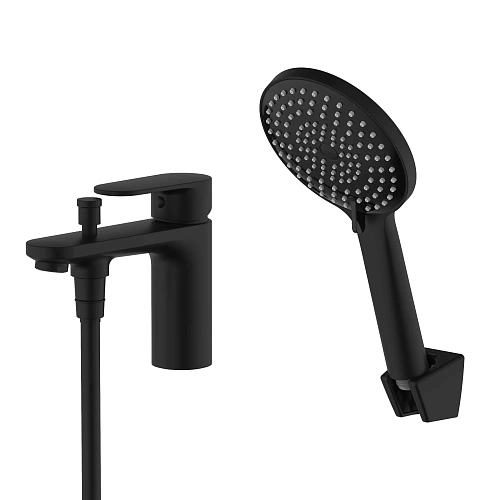 Смеситель на борт ванны Aquatek НИКА AQ1844MB черный матовый Смеситель на борт ванны Aquatek НИКА AQ1844MB черный матовый