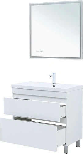 Тумба под раковину Aquanet Нота New 90 00344147 белый глянец Тумба под раковину Aquanet Нота New 90 00344147 белый глянец