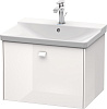 Картинка анонса товара «тумба под раковину duravit brioso br402002222 подвесная 62 см белый глянцевый»