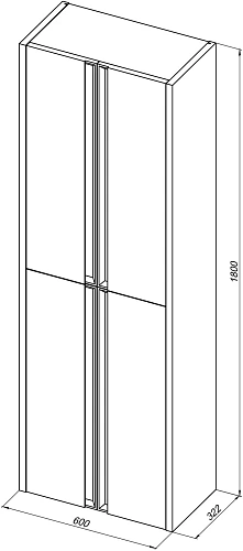Шкаф-пенал Allen Brau Fantasy 60 1.11008.PWM 2.0 папирус матовый Шкаф-пенал Allen Brau Fantasy 60 1.11008.PWM 2.0 папирус матовый