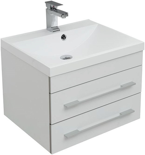 Тумба под раковину Aquanet Верона 58 New белый матовый 00272423 Тумба под раковину Aquanet Верона 58 New белый матовый 00272423