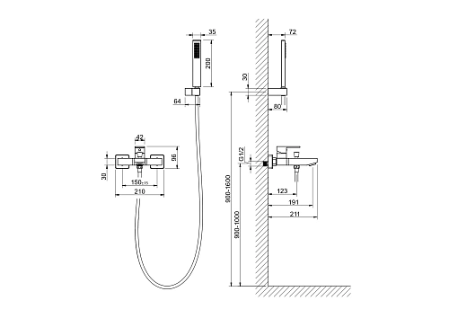 Смеситель для ванны Aquatek ЛИБРА AQ1649CR Хром Смеситель для ванны Aquatek ЛИБРА AQ1649CR Хром