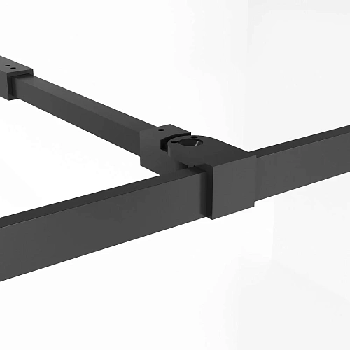 Душевая перегородка Niagara Nova NG-686-90BLACK (90x195) черный матовый, стекло прозрачное с рисунком Душевая перегородка Niagara Nova NG-686-90BLACK (90x195) черный матовый, стекло прозрачное с рисунком