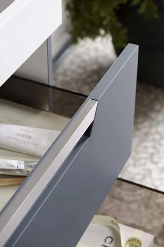 Тумба под раковину Aqwella Cube 70 CUB0107GR подвесная, серая матовая Тумба под раковину Aqwella Cube 70 CUB0107GR подвесная, серая матовая