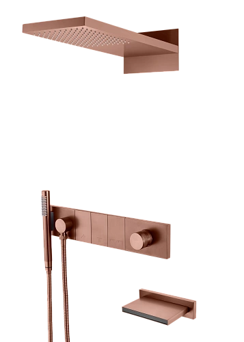 Душевая система Boheme ZODIAC 132-2-BRB встраиваемая с изливом Brushed Bronze Душевая система Boheme ZODIAC 132-2-BRB встраиваемая с изливом Brushed Bronze