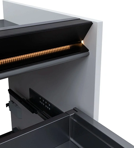 Тумба под раковину Allen Brau Activity 70 1.34003.WM белый матовый/черный брашированный Тумба под раковину Allen Brau Activity 70 1.34003.WM белый матовый/черный брашированный