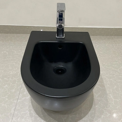 Биде подвесное CeramaLux 2197 MB-1 черный матовый Биде подвесное CeramaLux 2197 MB-1 черный матовый