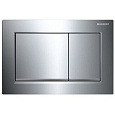 Клавиша смыва Geberit 115.883.KH.1 Sigma 30 пластик, хром глянцевый/хром матовый/хром глянцевый
