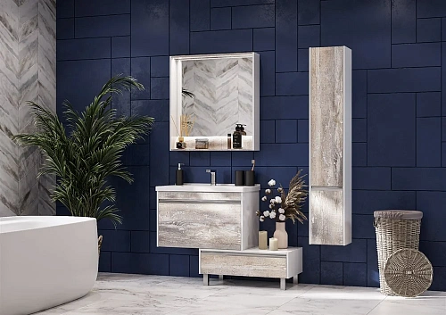 Тумба под раковину Aquaton Капри 80 бетон пайн 1A230201KPDA0 Тумба под раковину Aquaton Капри 80 бетон пайн 1A230201KPDA0