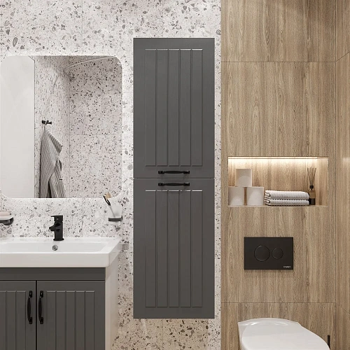 Комплект мебели DIWO Сочи 60 подвесная, антрацит 579275 Комплект мебели DIWO Сочи 60 подвесная, антрацит 579275