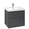 Картинка анонса товара «тумба под раковину villeroy &amp; boch subway 3.0 с подсветкой graphite / graphite c576l2vr»