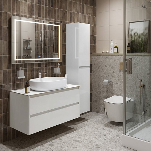 Тумба со столешницей и раковиной BelBagno KRAFT 100 kraft100bo-kepbo-1084-set подвесная KRAFT100BO-KEPBO-1084-SET Тумба со столешницей и раковиной BelBagno KRAFT 100 kraft100bo-kepbo-1084-set подвесная KRAFT100BO-KEPBO-1084-SET