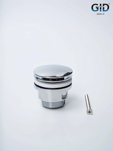 Донный клапан Gid универсальный G-36CH 76603K хром 7x7x10 Донный клапан Gid универсальный G-36CH 76603K хром 7x7x10