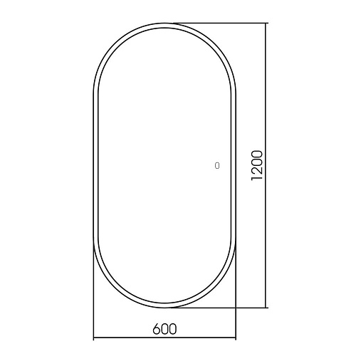 Зеркало ABBER Kontur AG6303SL-1.2 с подсветкой, сенсор, диммер Зеркало ABBER Kontur AG6303SL-1.2 с подсветкой, сенсор, диммер