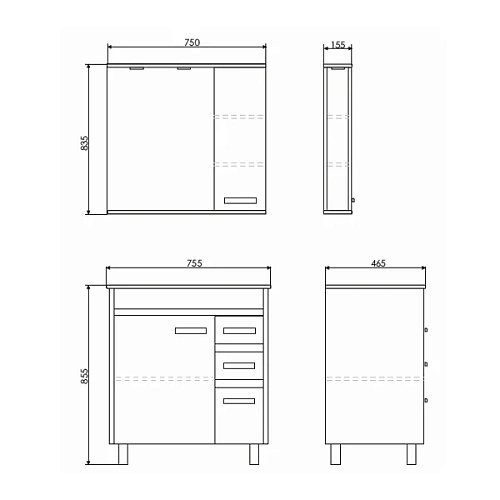 Тумба раковина Comforty Марио-75 00-00004157 дуб темный раковина Quadro 75 Тумба раковина Comforty Марио-75 00-00004157 дуб темный раковина Quadro 75