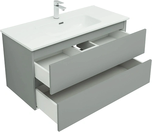 Тумба под раковину Aquanet Вега 2.0 100 мисти грин 00337957 подвесная Тумба под раковину Aquanet Вега 2.0 100 мисти грин 00337957 подвесная