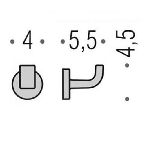 Крючок Colombo Nordic BEB17.CR хром Крючок Colombo Nordic BEB17.CR хром